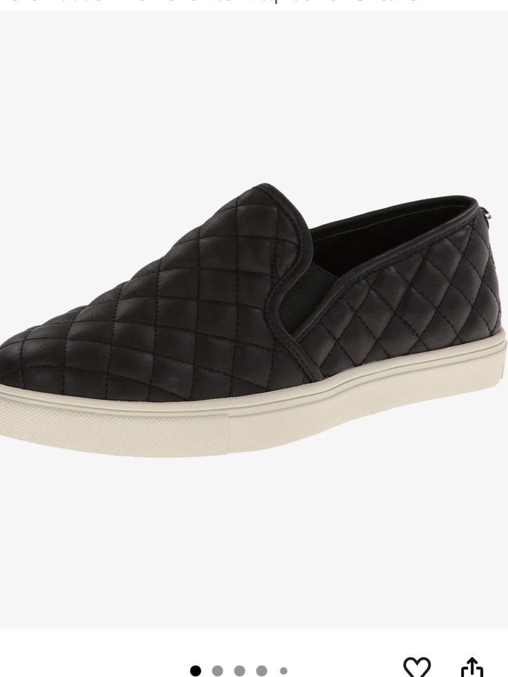 🖤2 for $30 Shoes🖤Steve Madden Black Quilted Slip-On Women’s Sneakers